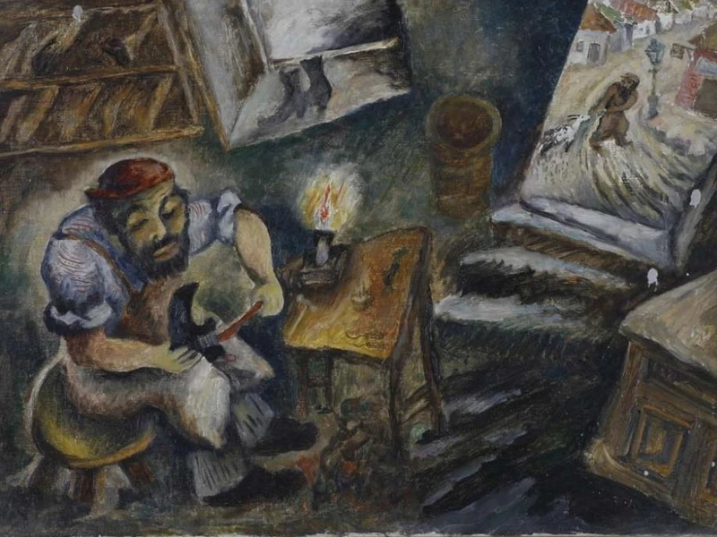 1897-Issachar Ber Ryback - Il calzolaio